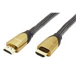 PREMIUM High Speed HDMI kabel s Ethernetem, Ultra-HD (18G), HDMI M-HDMI M, zlacené konektory, certifikovaný, 1m