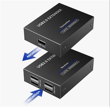 PremiumCord 4-port USB 2.0 extender po Cat5/Cat5e/Cat6 do 150m