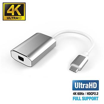 PremiumCord Adaptér USB-C na mini DisplayPort, rozlišení 4K*2K@60Hz