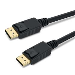 PremiumCord DisplayPort 1.3 přípojný kabel M/M, zlacené konektory, 2m