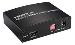 PremiumCord HDMI 4K Audio extractor s oddělením audia na stereo jack, SPDIF Toslink, RCA