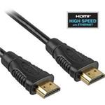 PremiumCord HDMI High Speed + Ethernet kabel, zlacené konektory, 1,5m