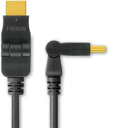 PremiumCord Kabel HDMI A - HDMI A M/M 3m, otočné zlacené konektory