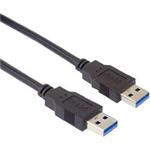 PremiumCord Kabel USB 3.0 Super-speed 5Gbps A-A, 9pin, 1m