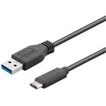PremiumCord Kabel USB 3.2 konektor C/male - USB 3.0  A/male, černý, 3m