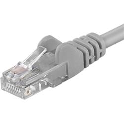 Premiumcord Patch kabel CAT6a S-FTP, RJ45-RJ45, AWG 26/7 0,25m šedá