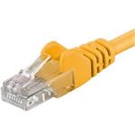 Premiumcord Patch kabel CAT6a S-FTP, RJ45-RJ45, AWG 26/7 0,25m žlutá