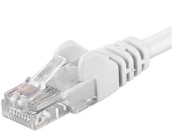 Premiumcord Patch kabel CAT6a S-FTP, RJ45-RJ45, AWG 26/7 0,5m bílá