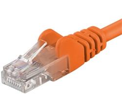 Premiumcord Patch kabel CAT6a S-FTP, RJ45-RJ45, AWG 26/7 0,5m oranžová