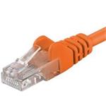 Premiumcord Patch kabel CAT6a S-FTP, RJ45-RJ45, AWG 26/7 0,5m oranžová