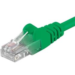 Premiumcord Patch kabel CAT6a S-FTP, RJ45-RJ45, AWG 26/7 0,5m zelený