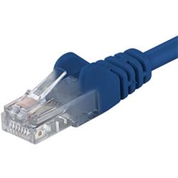 Premiumcord Patch kabel CAT6a S-FTP, RJ45-RJ45, AWG 26/7 5m modrá