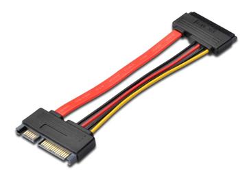 PremiumCord Prodlužka k HDD SATA 22pin, data + napájení, M/F, 15cm