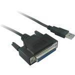 PremiumCord USB printer kabel USB na paralelní port (DB25F)