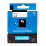 PRINTLINE kompatibilní páska s DYMO 45806 S0720860, 19mm, 7m, černý tisk / modrý podklad, D1