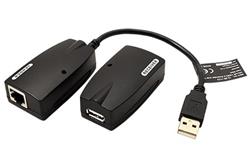 Prodlužovací adaptér USB 2.0 přes RJ45