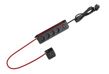 Prodlužovací zásuvka s USB Viking R43S/Output:4xAC,1xUSB-A,2x-USB-C/1,4m kabel a 1,28m kabel
