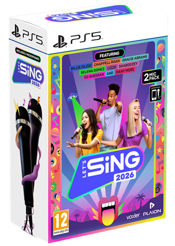 PS5 - Let’s Sing 2026 + 2 mikrofony