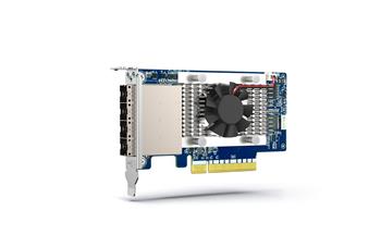 QNAP 4-port miniSAS HD host bus adapter, Broadcom Aero SAS3816, PCIe 4.0 x 8 for TL SAS JBOD series