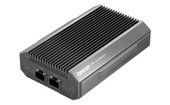 QNAP QNA-UC10G1SF- adaptér USB-C 4 (podpora Thunderbolt 3 a 4) na 2x 10GbE SFP+ (pasivní chlazení)