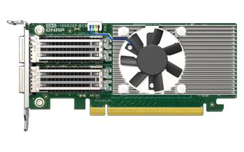 QNAP QXG-100G2SF-BCM Dual port per 100GbE Network adapter; 2 x QSFP28