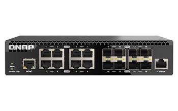 QNAP řízený switch QSW-M3216R-8S8T (8x 10GbE porty + 8x 10G SFP+ porty, poloviční šířka)