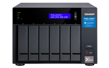 QNAP TVS-672XT-i3-8G (3,1GHz / 8GB RAM / 6x SATA / 2x M.2 NVMe slot / 1x HDMI 4K / 2x Thunderbolt 3)