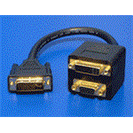 Redukce DVI-I(M)single - DVI-I(F)single + FD15HD (VGA)