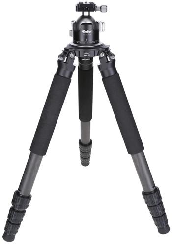Rollei Stativ Rock Solid Tripod Alpha Mark III/ Zátěž 30kg/ Vytažený 167.5 cm/ Karbon