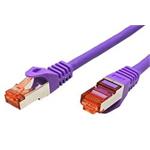S/FTP patchkabel kat. 6, Component Level, LSOH, 1m, fialový