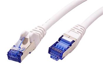 S/FTP patchkabel kat. 6a, LSOH, 1,5m, bílý