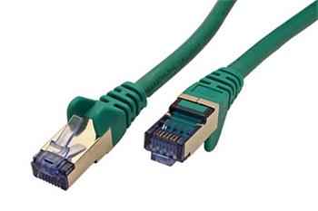 S/FTP patchkabel kat. 6a, LSOH, 1,5m, zelený