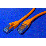 S/FTP patchkabel kat. 6a, LSOH, oranžový, 1,5m