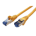 S/FTP patchkabel kat. 6a, LSOH, žlutý, 1,5m