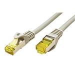 S/FTP patchkabel kat. 7, s konektory RJ45, LSOH, 0,25m, šedý