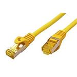 S/FTP patchkabel kat. 7, s konektory RJ45, LSOH, 0,25m, žlutý