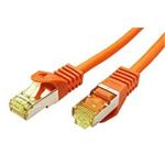 S/FTP patchkabel kat. 7, s konektory RJ45, LSOH, 1,5m, oranžový