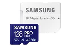 Samsung/micro SDXC/128GB/Class 10/+ Adaptér/Modrá