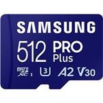 Samsung/micro SDXC/512GB/Class 10/+ Adaptér/Modrá