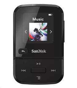 SanDisk Clip Sport Go MP3 Player 32GB, Černá