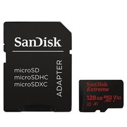 SanDisk Extreme micro SDXC 128 GB 100 MB/s A1 Class 10 UHS-I V30