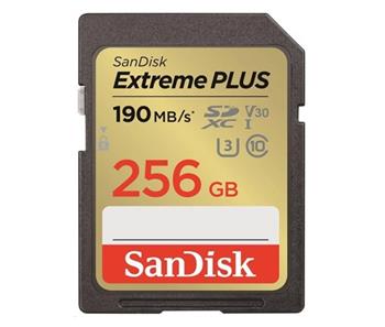 SanDisk Extreme PLUS SDXC 256GB 190MB/s V30 UHS-I