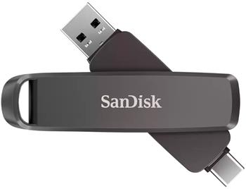 SanDisk Extreme PRO Dual Drive 2TB / USB Type-C + USB Type-A / USB 3.2 Gen 1 / kov / černá