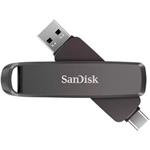 SanDisk Extreme PRO Dual Drive 2TB / USB Type-C + USB Type-A / USB 3.2 Gen 1 / kov / černá