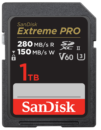 SanDisk MicroSDXC karta 1TB Extreme PRO (R:280/W:150 MB/s, UHS-II, V60)