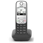 SIEMENS GIGASET A690HX - DECT/GAP přídavné sluchátko vč. nabíječky pro bezdrátový telefon, barva černá/ stříbrná