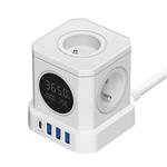 Síťový adaptér Viking ACT44/Output: 4xAC, 3xUSB-A, 1xUSB-C/výkon až 4000W/ ON/OFF tlačítko