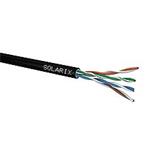 Solarix venkovní instalační kabel CAT5E UTP drát PE 305m/box