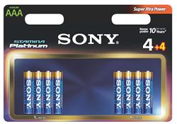 SONY Alkalické baterie AM4PT-B4X4D, 8ks LR3/AAA