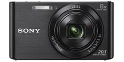 Sony Cyber-Shot DSC-W830 černý,20,1M,8xOZ,720p